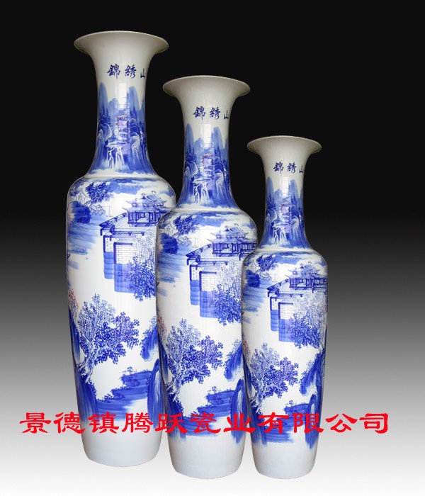 供应开业大花瓶景德镇陶瓷/工艺礼品陶瓷/宾馆酒店用瓷